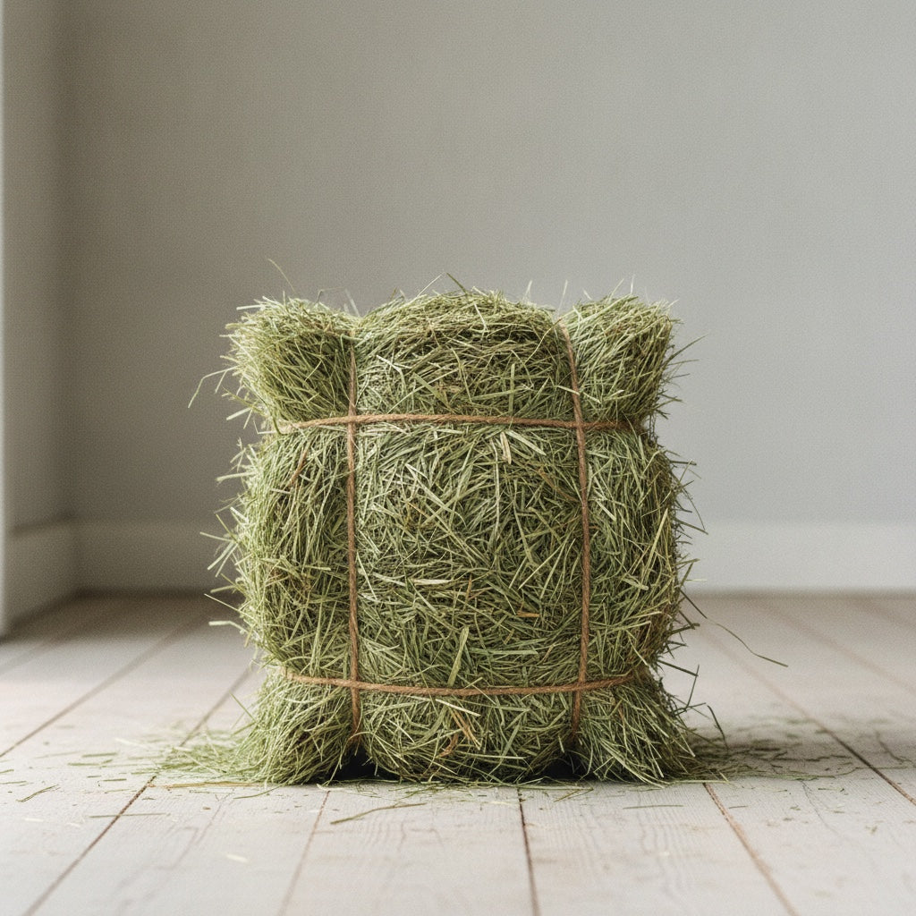 Mini alpaca de heno de 10 kg atada con cordel